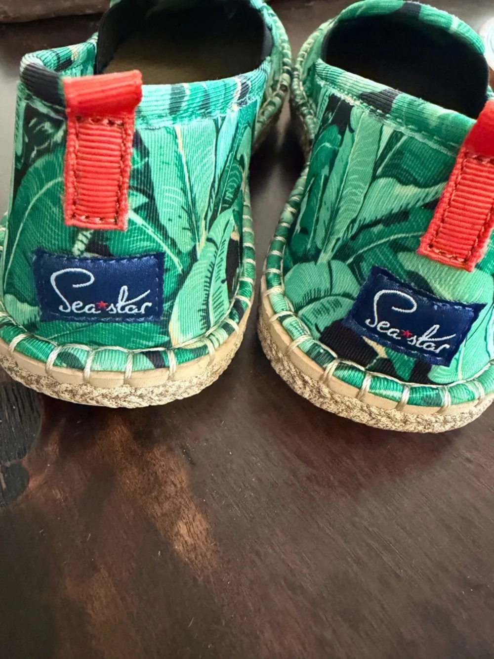 Sea Star Beachwear Green Tropical Slip-On Shoes